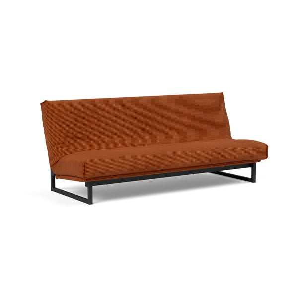 Оранжев сгъваем диван от рипсено кадифе 200 cm Fraction – Innovation-image-2