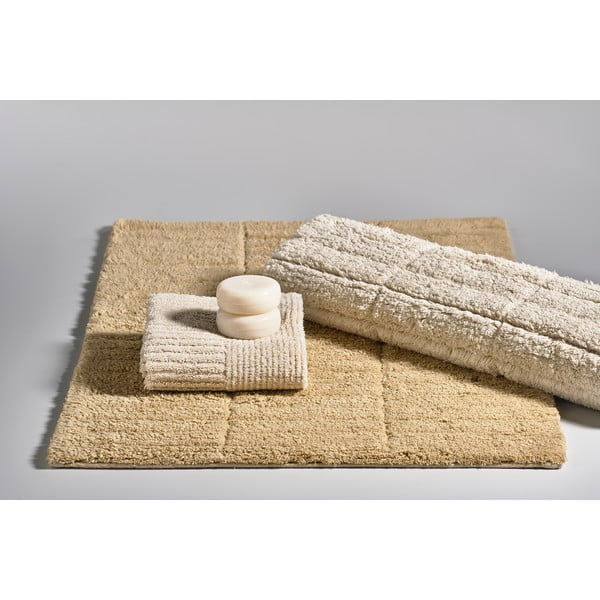 Бежова постелка за баня 80x50 cm Tiles - Zone-image-1