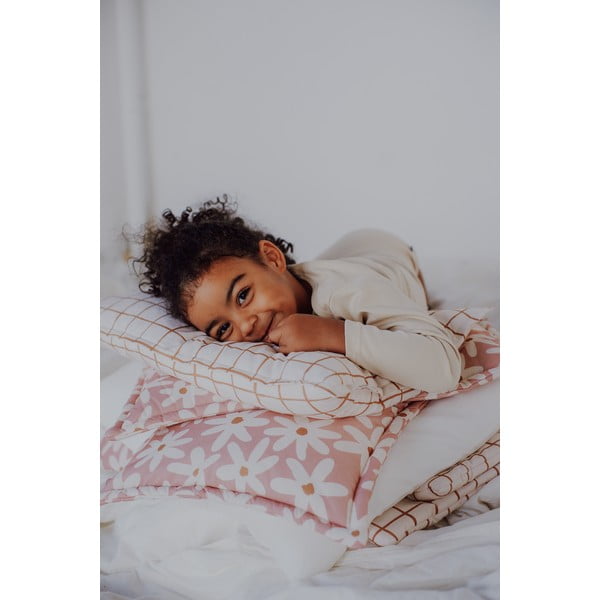 Розов комплект за детско легло Blush Daisies - Malomi Kids-image-4