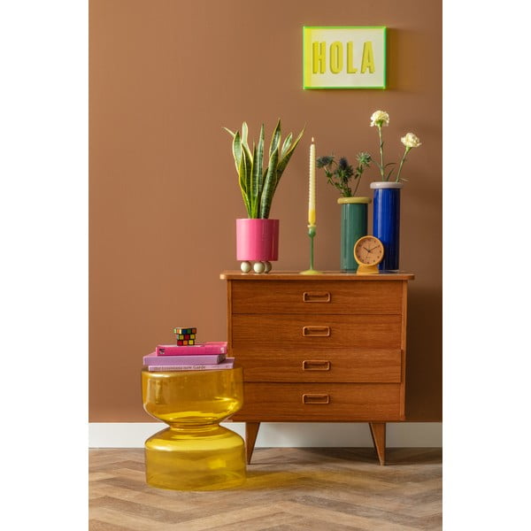 Стъклена кръгла странична масичка ø 35 cm Doble  – Leitmotiv-image-2