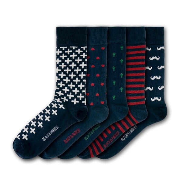 Комплект от 5 чифта чорапи Marwood Hill, размери 37-43 - Black&Parker London
