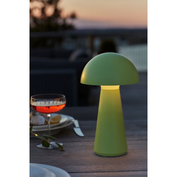 Зелена LED настолна лампа с дистанционно управление (височина 28 cm) Sam – Sirius-image-1