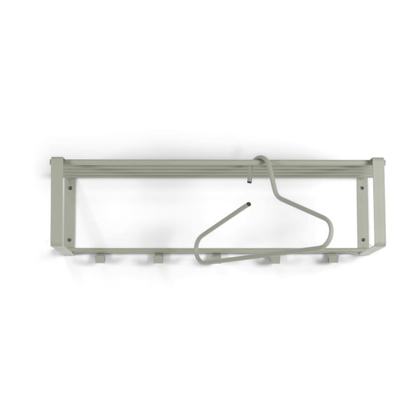 Сиво-зелена метална стенна закачалка с рафт 70 cm Rex – Spinder Design-image-2
