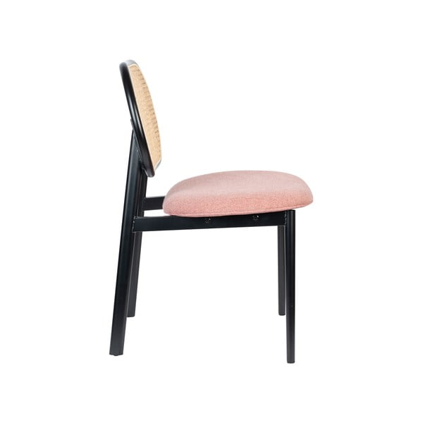 Черен/светлорозов трапезен стол Spike - Zuiver-image-3