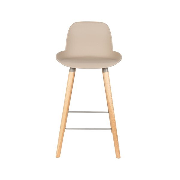 Комплект от 2 бар стола в бежово и сиво, височина на седалката 65 cm Albert Kuip - Zuiver-image-2