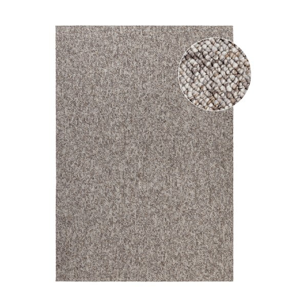 Сив килим подходящ за пране 80x150 cm Rocco Taupe – Elle Decoration