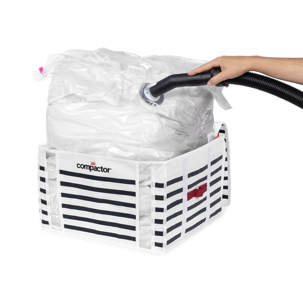 Кутия за съхранение на дрехи Medium Mariniere 3D Vacuum Bag, 125 л - Compactor-image-4