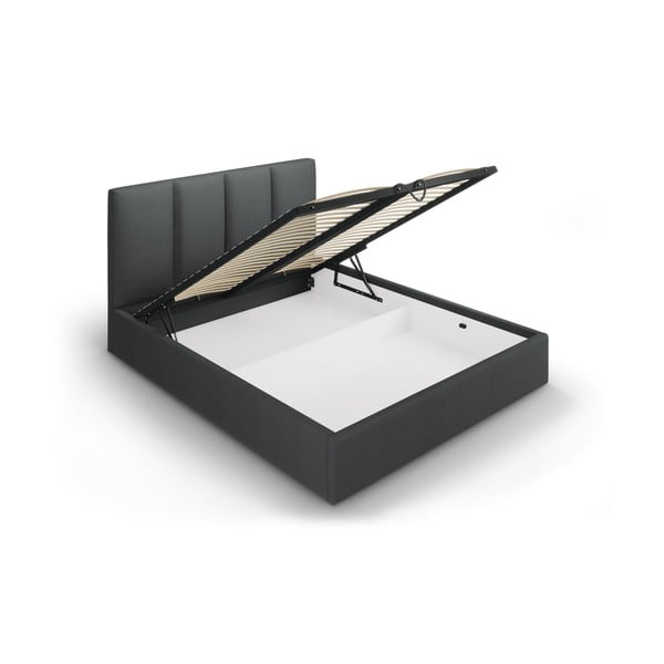 Тъмно сиво двойно легло , 160 x 200 cm Juniper - Mazzini Beds-image-3