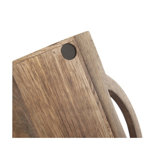 Дървена табла за сервиране 20,5x30,5 cm Mango - Orion-image-3