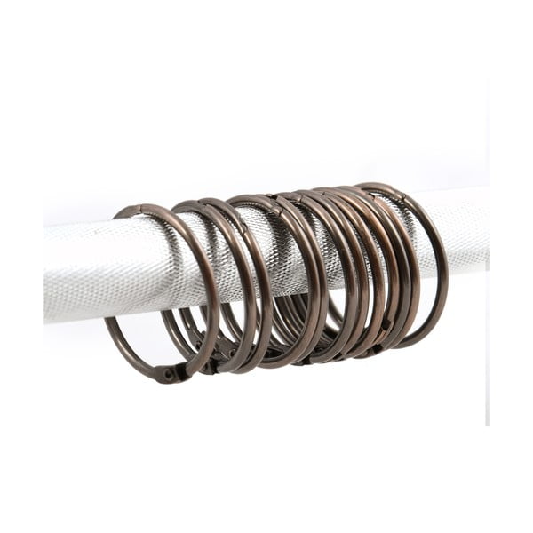 Пръстени за душ завеси в комплект от 12 бр. в меден цвят Ringo Small – Spirella-image-1