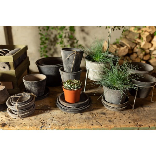 Комплект от 3 сиви теракотени саксии - Esschert Design-image-3