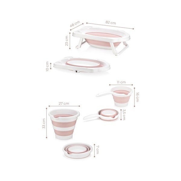 Вана в бяло и розово 48x82 cm - Foutastic-image-1