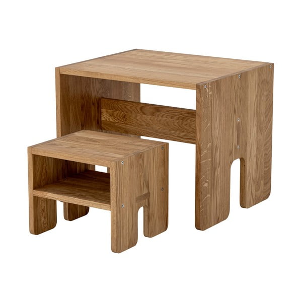 Детска табуретка от дъбова дървесина в естествен цвят Bar - Bloomingville-image-2