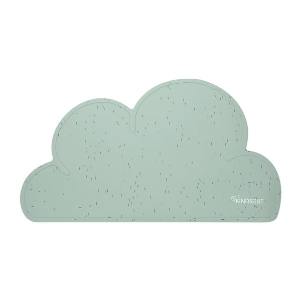 Светлозелена силиконова подложка Cloud, 49 x 27 cm - Kindsgut