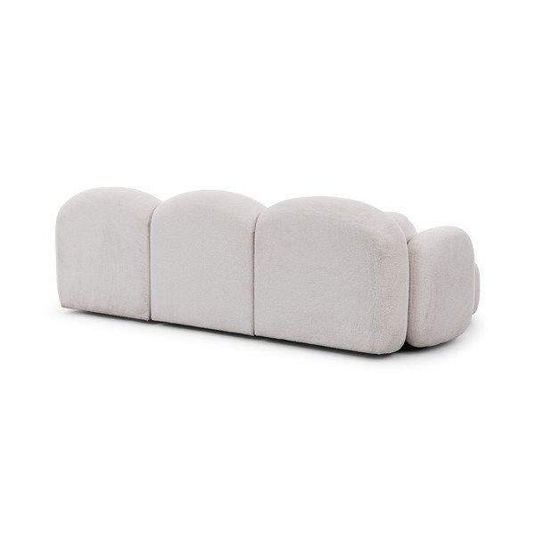 Кремав ъглов диван от букле (U форма) Orbit – Ropez-image-3