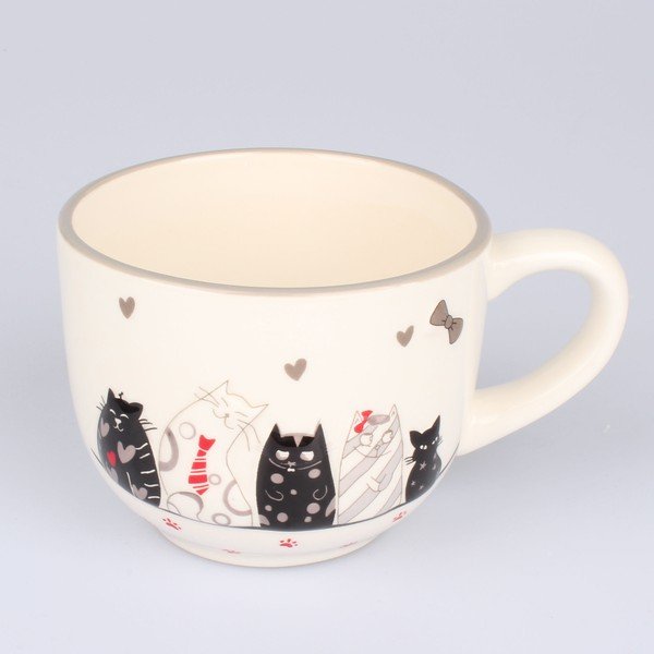 Keramický hrnek Dakls Cats, 530 ml