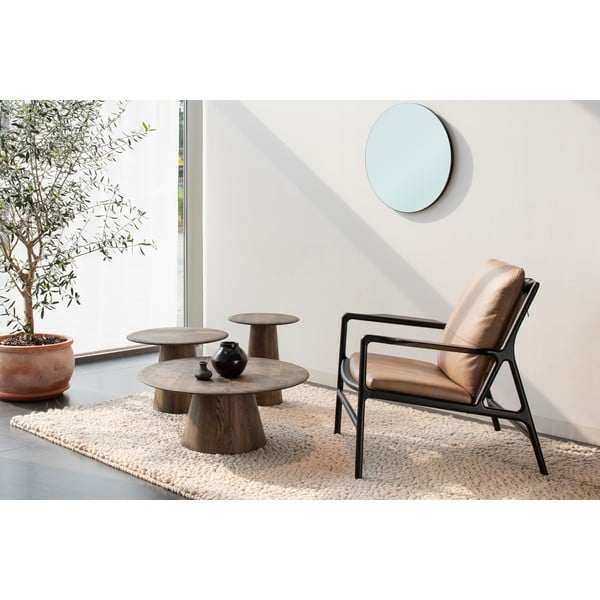 Кръгла странична масичка от масивен дъб ø 55 cm Mushroom – Gazzda-image-1