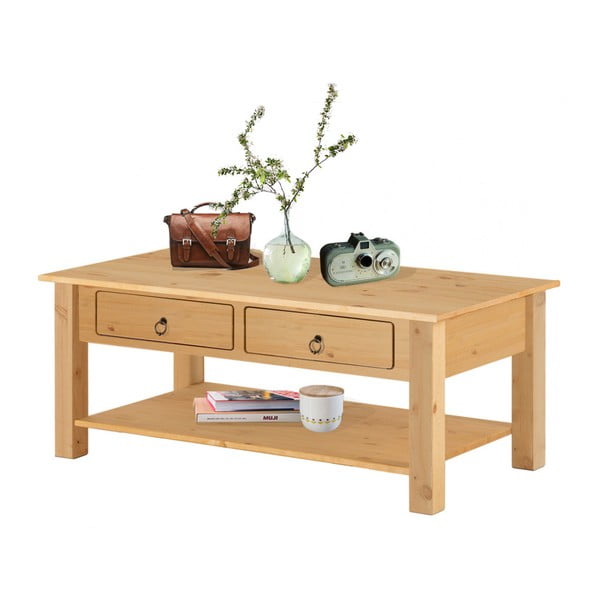 Естествена масичка за кафе от борова дървесина Inda Inga - Støraa-image-1