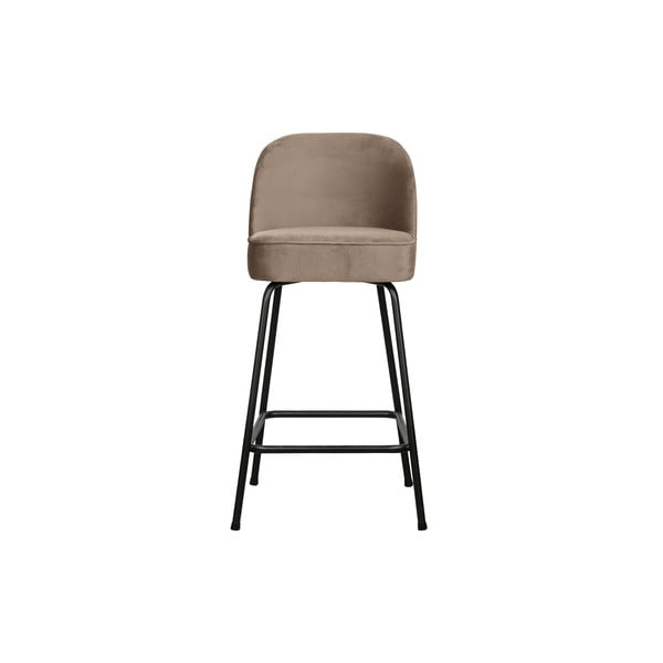 Бежов бар стол от кадифе 89 cm Vogue - BePureHome