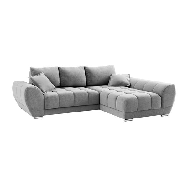 Светлосив разтегателен диван Cloudlet, десен ъгъл - Windsor & Co Sofas