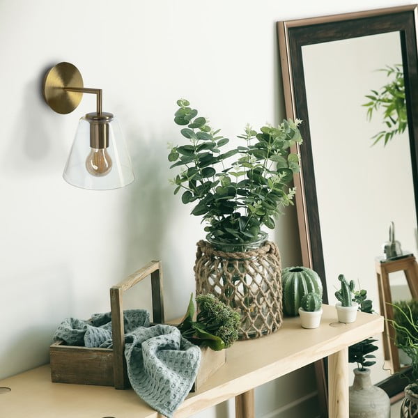 Стенна лампа в бронзов цвят, ø 16 cm Gasby - SULION-image-2