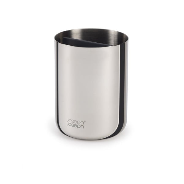 Чаша за четка за зъби от неръждаема стомана в блестящо сребристо EasyStore Luxe - Joseph Joseph-image-4