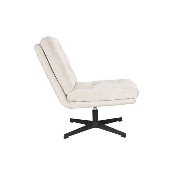 Кремаво въртящо се кресло Kai – White Label-image-2