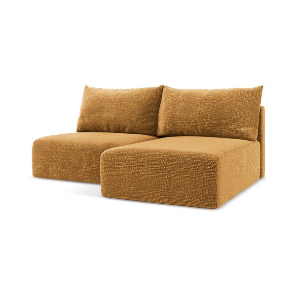 Оранжев разтегателен ъглов диван с място за съхранение (десен ъгъл) Kalena – Makamii-image-2