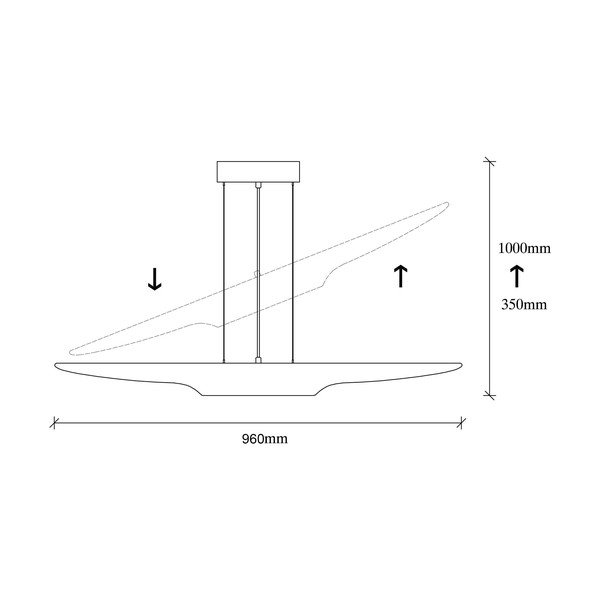 Черно висящо осветително тяло Efsun - Opviq lights-image-4