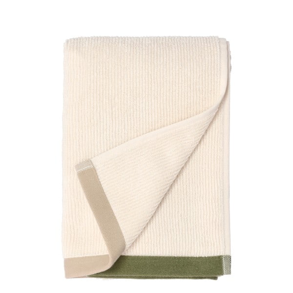 Зелено-бежова памучна кърпа 50x100 cm Contrast - Södahl