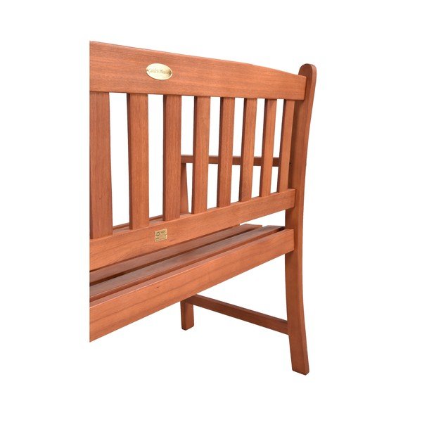 Кафява градинска пейка от масивно дърво Promotion – Garden Pleasure-image-1