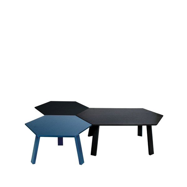 Konferenční stolek Hexagon Dark Grey, 47x37x47 cm-image-2