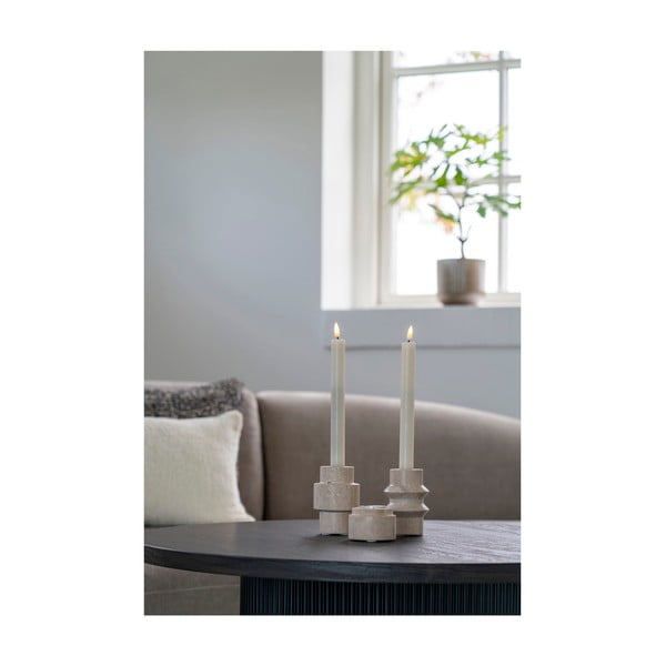 Каменни свещници за чаена свещ в комплект от 2 бр. – House Nordic-image-2