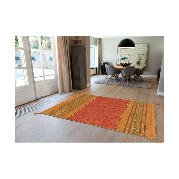 Ръчно изработен памучен килим Navarro 2918 Terra, 130 x 190 cm - Arte Espina