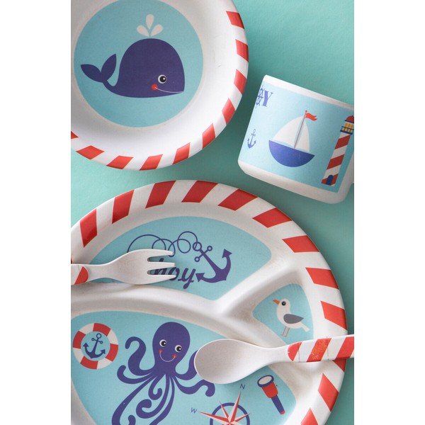 Бамбуков детски комплект за хранене 5 бр. Eden – Premier Housewares-image-2