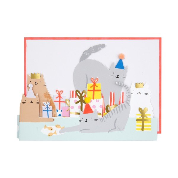 Картичка Cat Party – Meri Meri-image-1