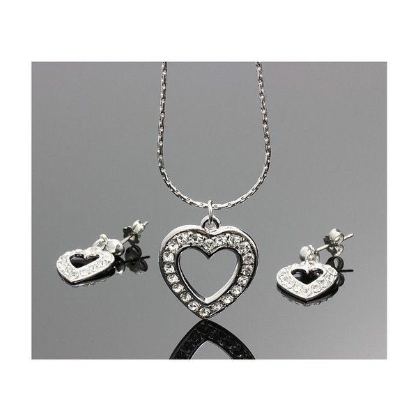 Комплект Swarovski Elements Real Heart - JSB Bijoux
