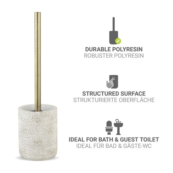 Бяла четка за тоалетна от полиресин Montalfano – Wenko-image-3