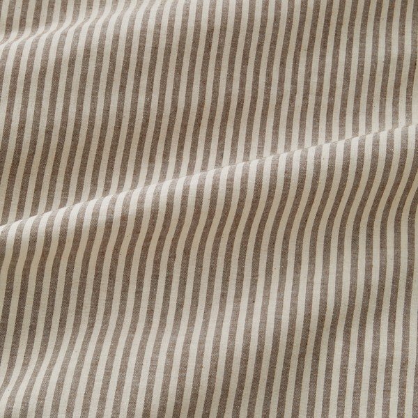 Кафяво-сиво единично  спално бельо 135x200 cm Cotton Rich Narrow Woven Stripe – Pineapple Elephant-image-3