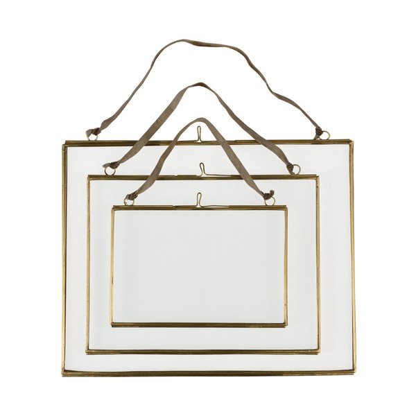 Метална рамка висяща в златисто 20x15 cm – Rex London-image-3