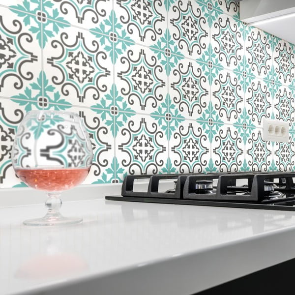 Комплект от 60 стикера във формата на плочки, 10 x 10 cm Paco - Ambiance-image-3