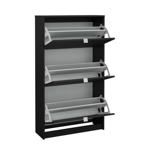 Черна накланяща се стойка за обувки Shoes – Tvilum-image-4