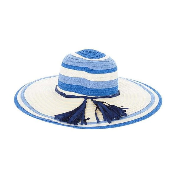 Slaměný klobouk Blue Stripes