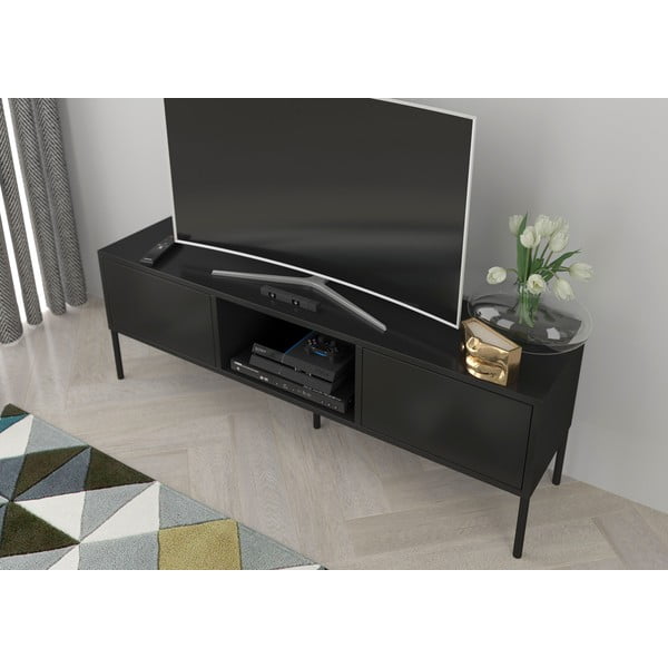 Черна маса за телевизор Mirka - Skandica-image-1