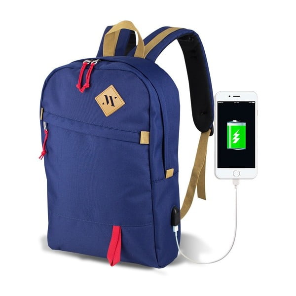 Синя раница с USB порт My Valice FREEDOM Smart Bag - Myvalice