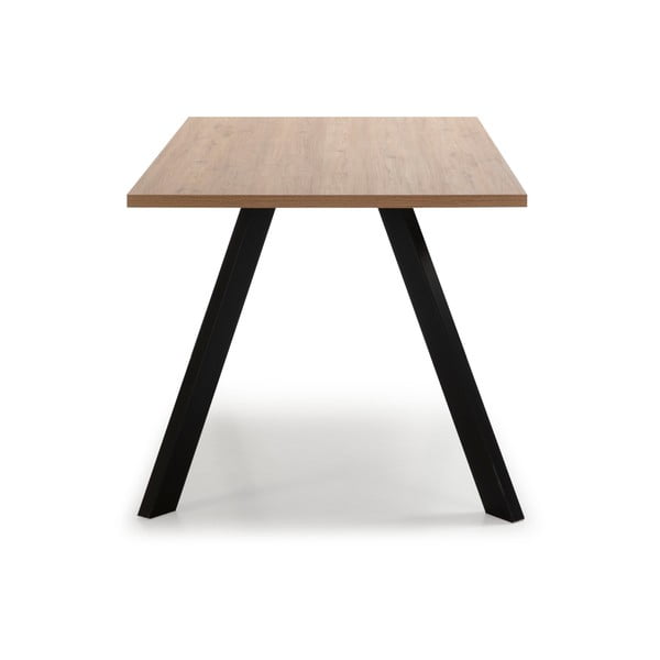 Маса за хранене с дъбов плот 90x160 cm Texas - Marckeric-image-2