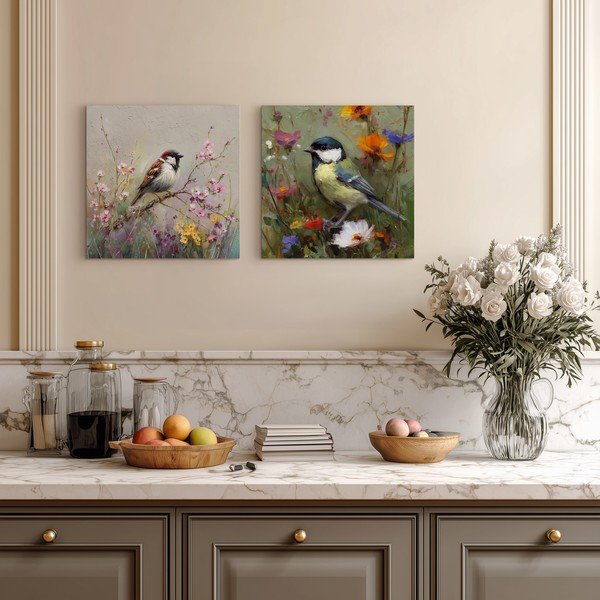 Печатна върху платно картина 32x32 cm Yellow Parus – Styler-image-2
