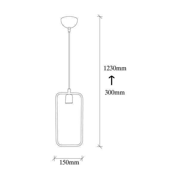Черно висящо осветително тяло Geonni – Opviq lights-image-4