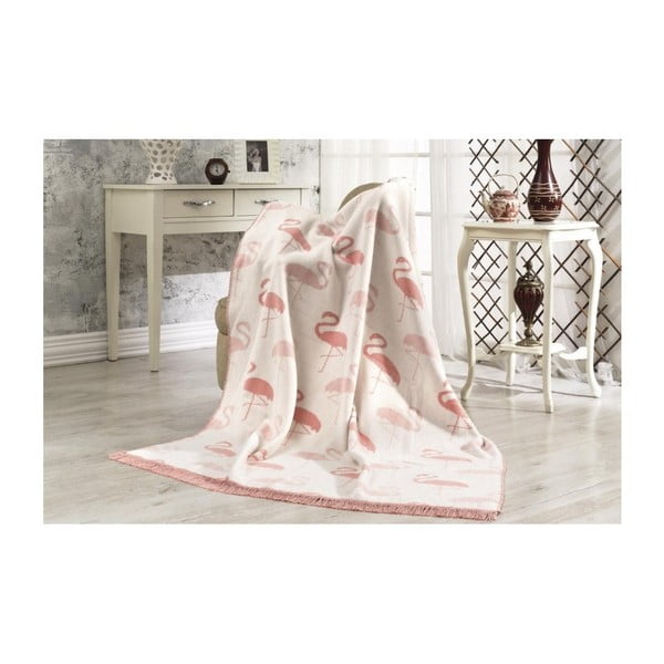 Одеяло с памучна смес Aksu Flamingo, 220 x 180 cm - Armada