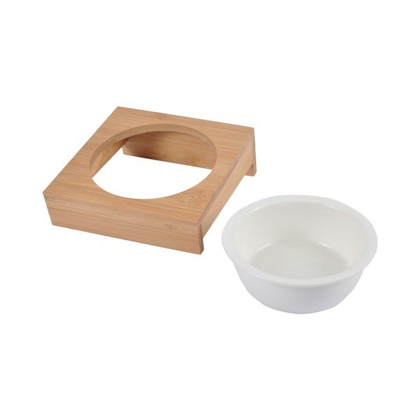 Бамбукова купа с основа за куче ø 12 cm – Love Story-image-1